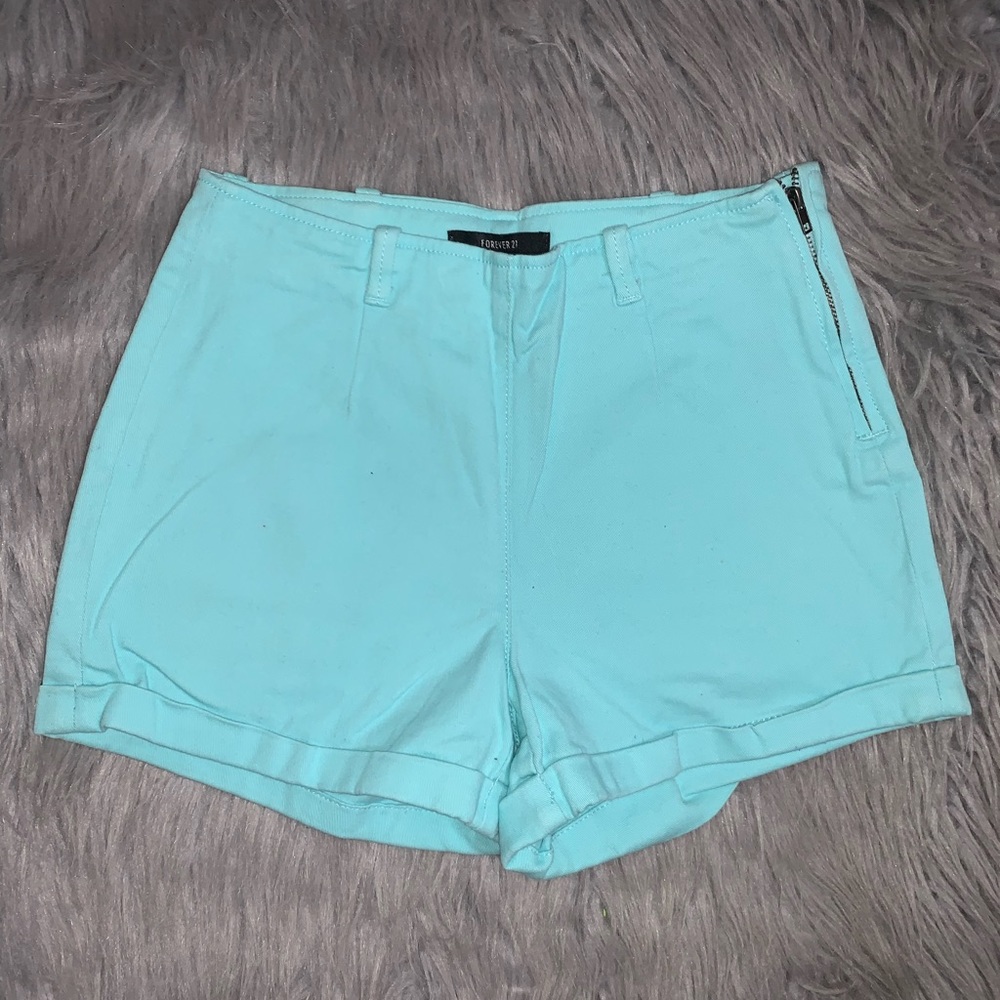 Forever 21 Aqua Jeans size 24 US side zipper